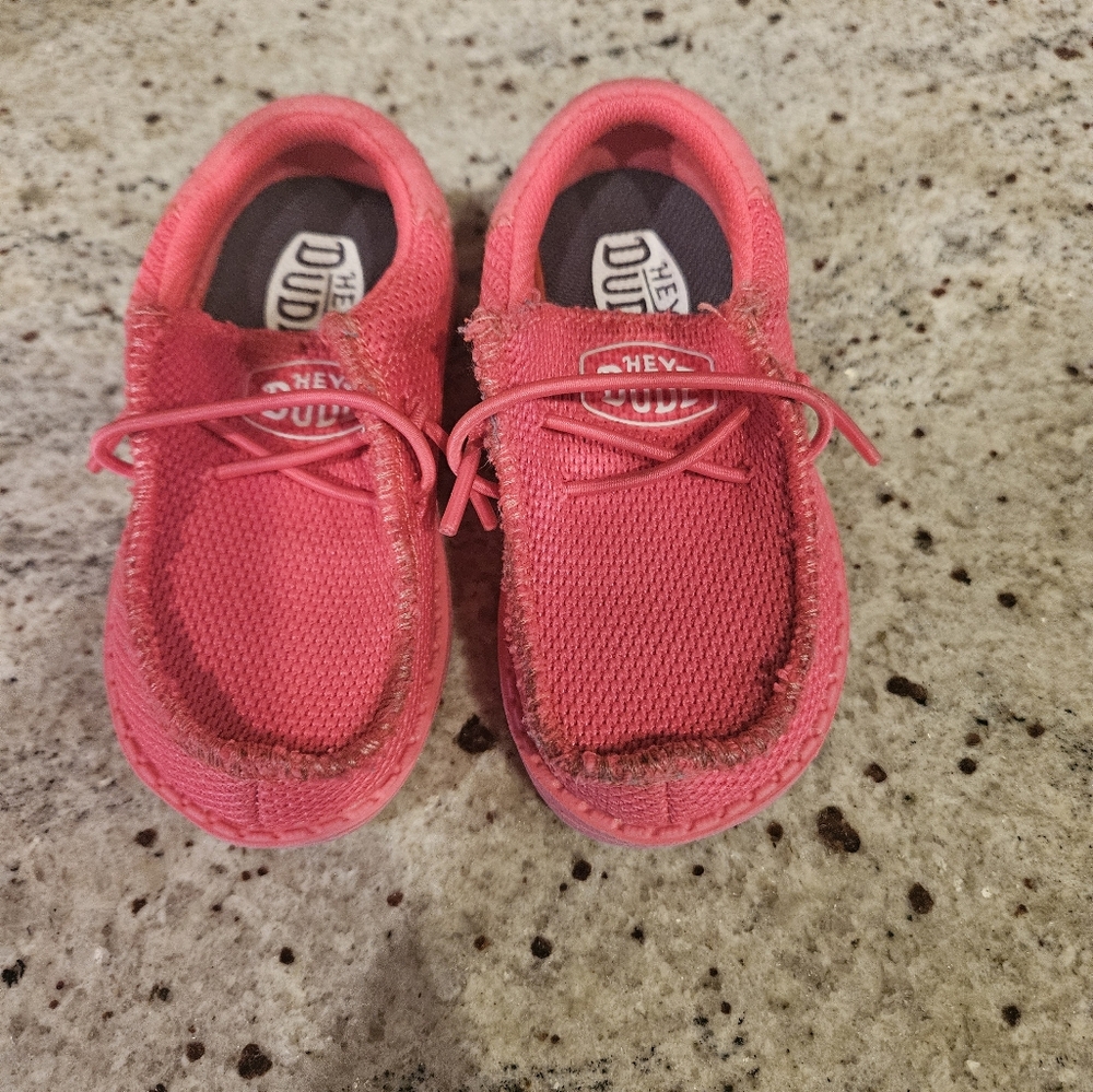 Toddler Girl Hey Dude Shoes Size 7 Two Pair